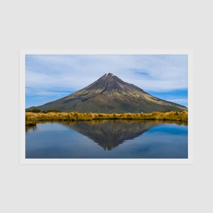Mount Taranaki from Pouakai Tarn - Framed