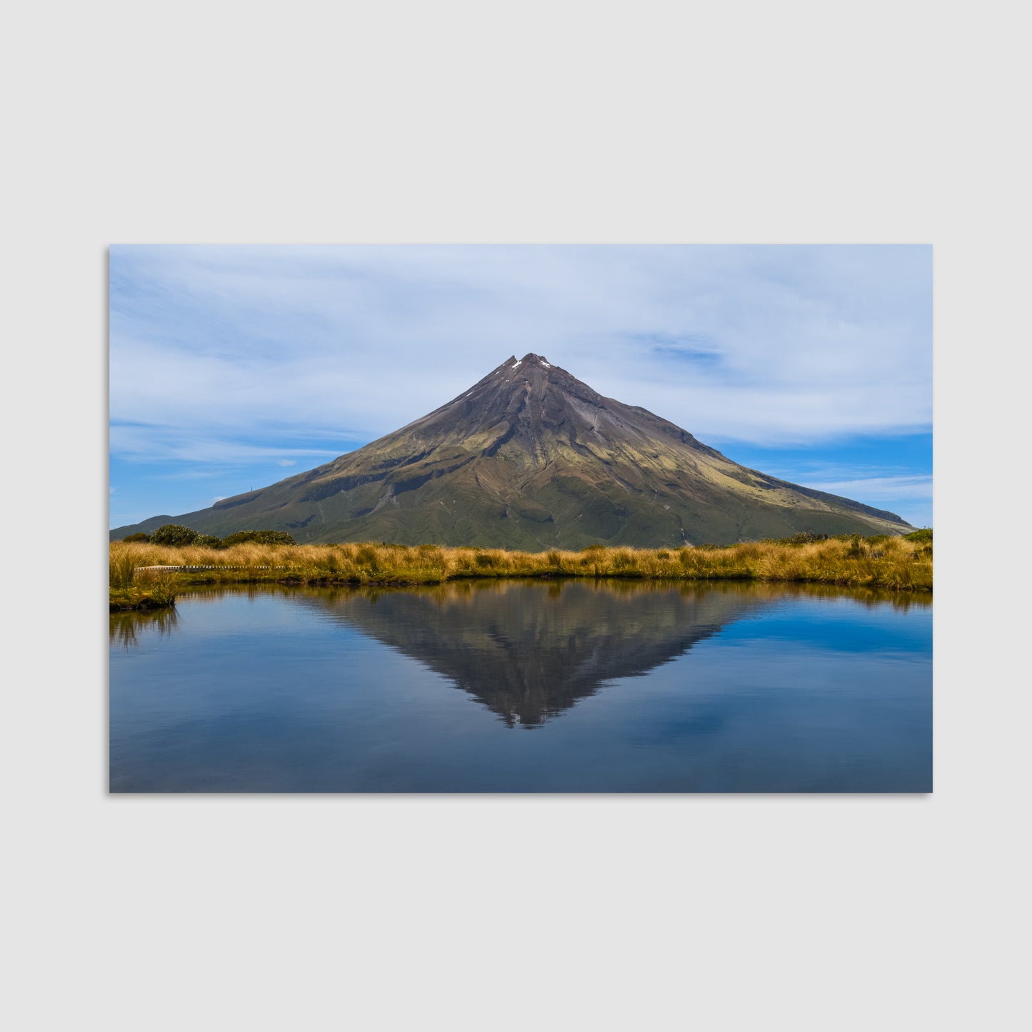 Mount Taranaki from Pouakai Tarn - Print